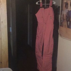 Pink Carhartt overalls